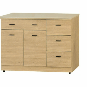 F297-12 北原4尺收納櫃 下座 12MM白岩板