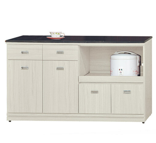 F301-11 雪松5尺拉盤收納櫃 下座 12MM白岩板