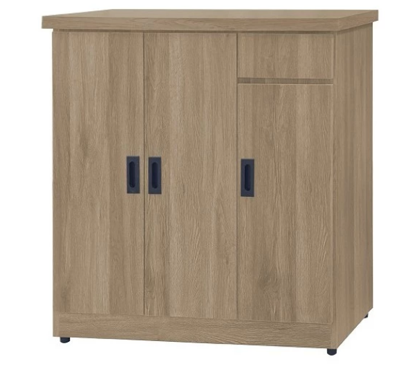 F507-7 灰橡3尺小抽鞋櫃