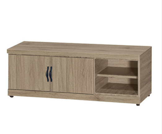 F318-7 灰橡色4尺坐式鞋櫃