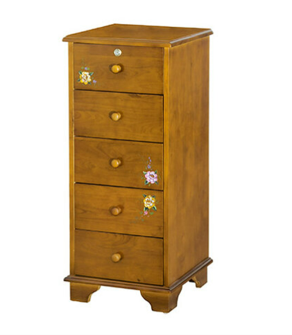 F326-5 彩繪實木五抽櫃