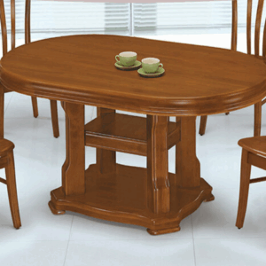 F328-9 1282A布里斯4.8尺柚木色橢圓桌