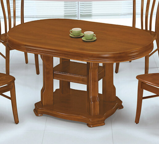 F328-9 1282A布里斯4.8尺柚木色橢圓桌