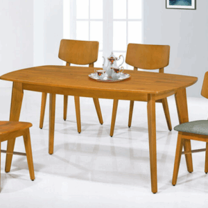 F333-2 北歐橡木色4尺餐桌 DIY