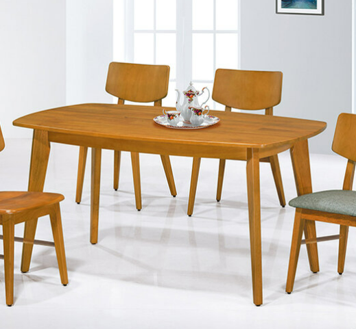 F333-2 北歐橡木色4尺餐桌 DIY