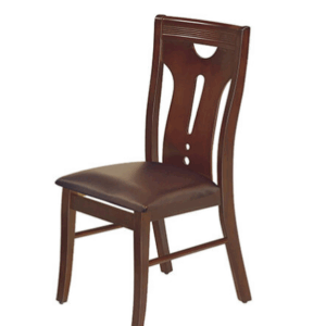 F340-19 淺胡桃色餐椅 皮面