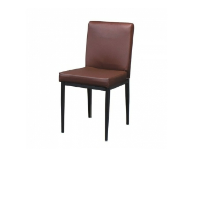 F349-1 束管伯爵椅 咖啡 烤黑腳