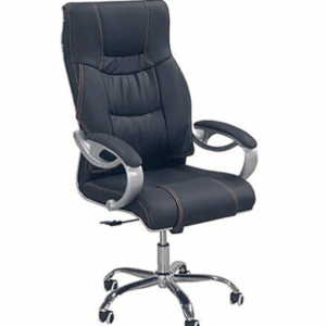 F353-1 8037#辦公椅 PU皮、電鍍腳