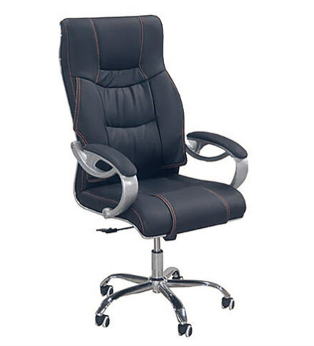 F353-1 8037#辦公椅 PU皮、電鍍腳