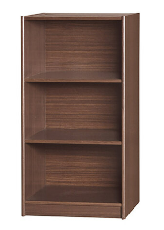 F257-22 胡桃色3格開放書櫃