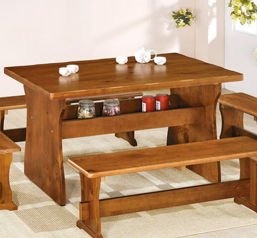 F329-7 鄉村4.2尺休閒餐桌 自行DIY 含5mm強化玻璃