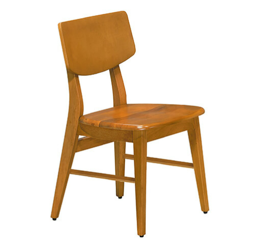 F340-5 北歐大方橡木餐椅 木面