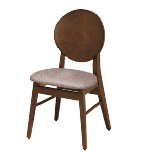 F341-5 圓滿胡桃色貓抓皮餐椅