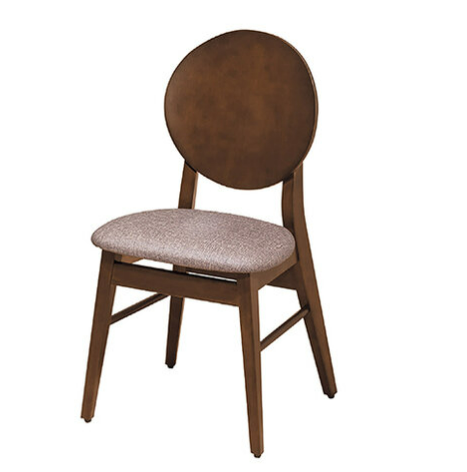 F341-5 圓滿胡桃色貓抓皮餐椅