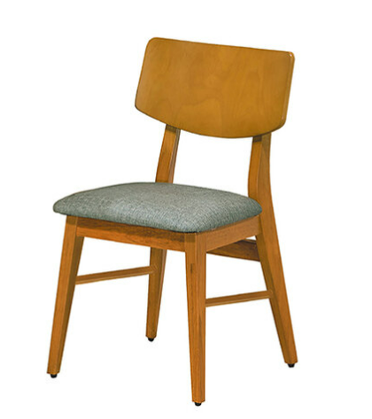 F340-10 北歐大方橡木餐椅 耐抓皮墊