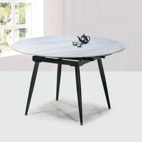 F336-3 雪山白岩板騰雲折合桌