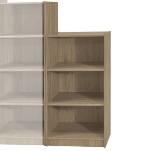 F257-24 灰橡色3格開放書櫃