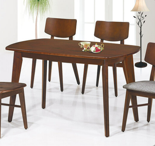 F333-3 北歐胡桃4尺餐桌 DIY