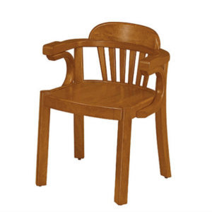 F341-12 U型扶手柚木餐椅