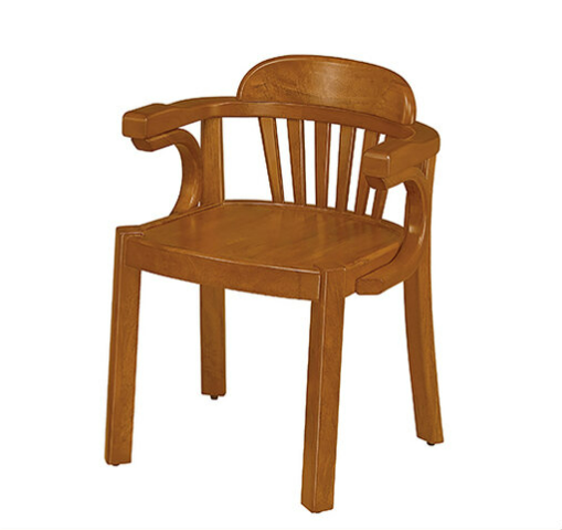 F341-12 U型扶手柚木餐椅
