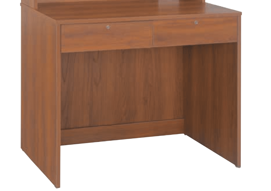 F529-2 柚木書桌下座