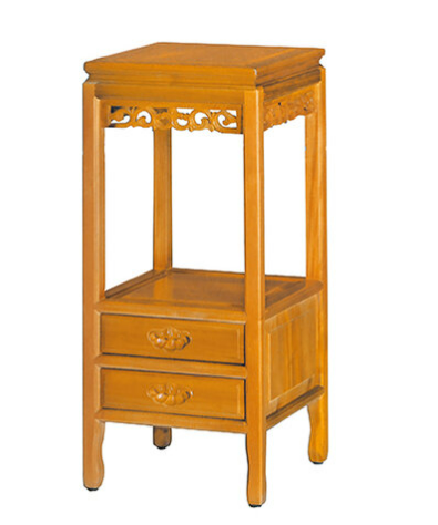 F324-11 桃花下二抽花架