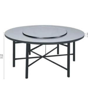 F345-8 碎石白十字鐵腳桌 5尺圓桌 3尺轉盤.鋁圈1.5尺 4尺/4.5尺/5尺腳*4/6尺腳*6