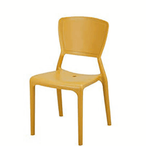 F348-6 米黃色牛頓椅