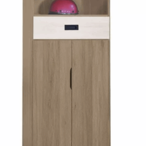 F317-12 微風灰橡2*5尺高鞋櫃 格板木心板