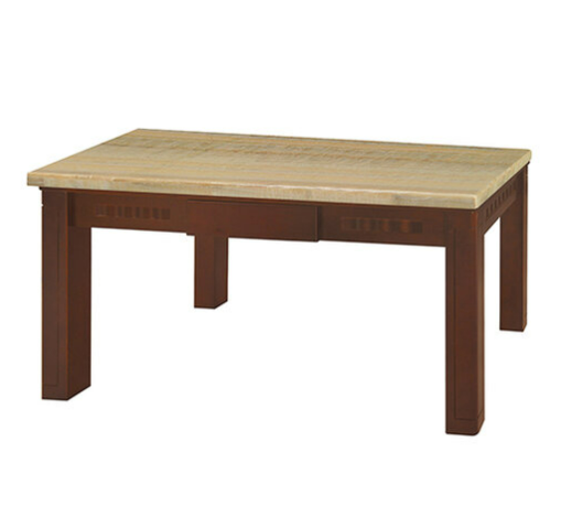 F330-9 冰晶玉天然京石全實木餐桌