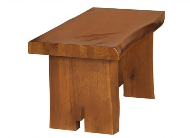 F331-9 自然邊全實木餐椅 3尺短餐椅