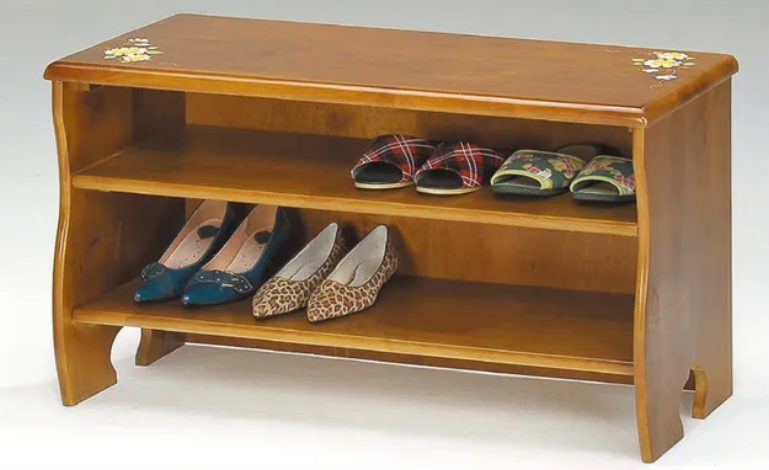 F322-12 坐式鞋櫃 茶色