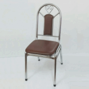 F350-12 優雅椅 咖乳皮 可疊