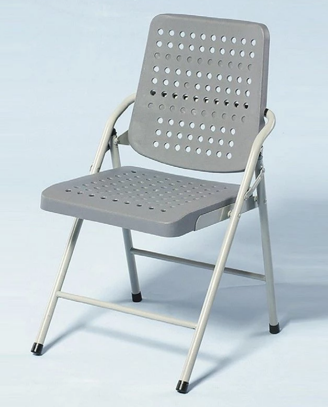 F352-8 白宮灰色塑鋼合椅