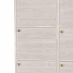 F525-2 白梧桐浮雕耐磨皮收納櫃 3門