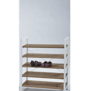 F320-13 5層鞋架 白DIY