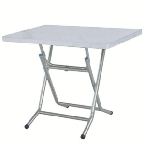 F342-10 大理石紋折合桌 同色邊 2*3尺電中腳