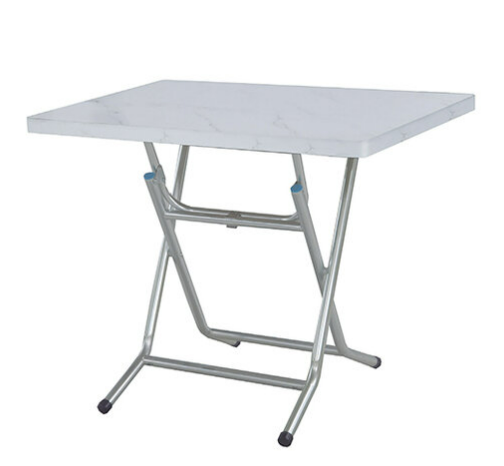 F342-10 大理石紋折合桌 同色邊 2*3尺電中腳
