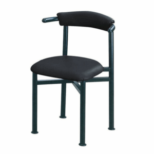 F349-10 貝勒椅 黑乳皮