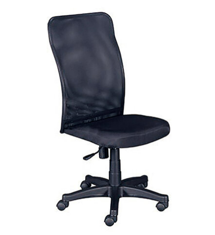 F361-4 黑網彈簧氣壓辦公椅 大網無手