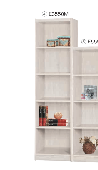 F524-4 白梧桐5格開放書櫃