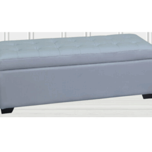 G554-2 001淺灰床尾椅 加長 納帕耐磨皮