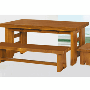 F331-13 自然邊全實木餐桌 4.3尺