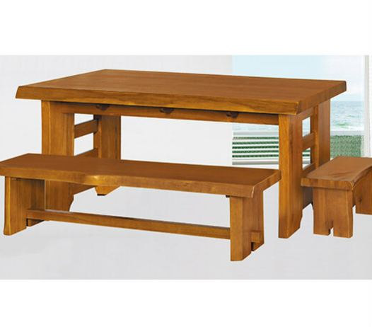 F331-13 自然邊全實木餐桌 4.3尺