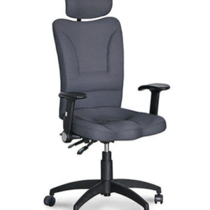 F356-9 大型彈簧氣壓辦公椅 升降扶手 顏色黑灰 可向後90度旋轉