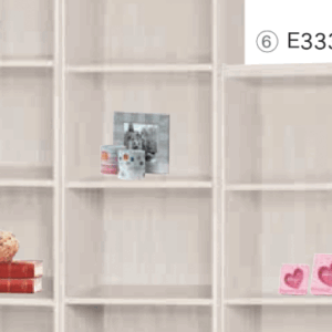 F524-5 白梧桐4格開放書櫃