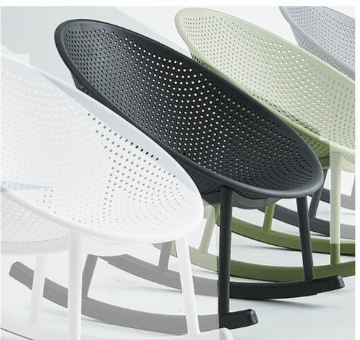 G558-2 850B蛋型搖椅 黑