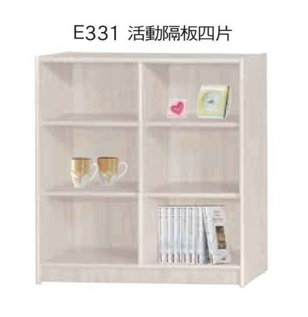 F523-6 白梧桐3*3尺*6格