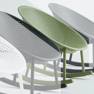 G558-3 850B蛋型搖椅 草綠