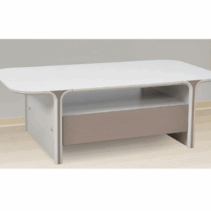 G566-1 C-1226莉莎大几磨砂親膚玻璃、 雙抽屜、